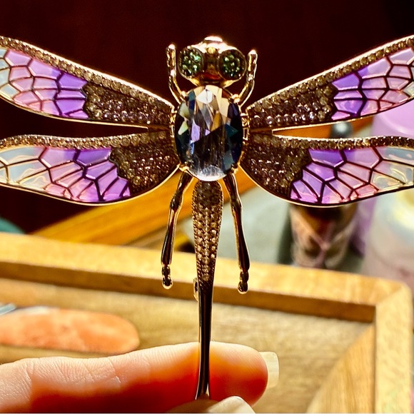 Piper K Statement Dragonfly Brooch-New - Picture 6 of 7
